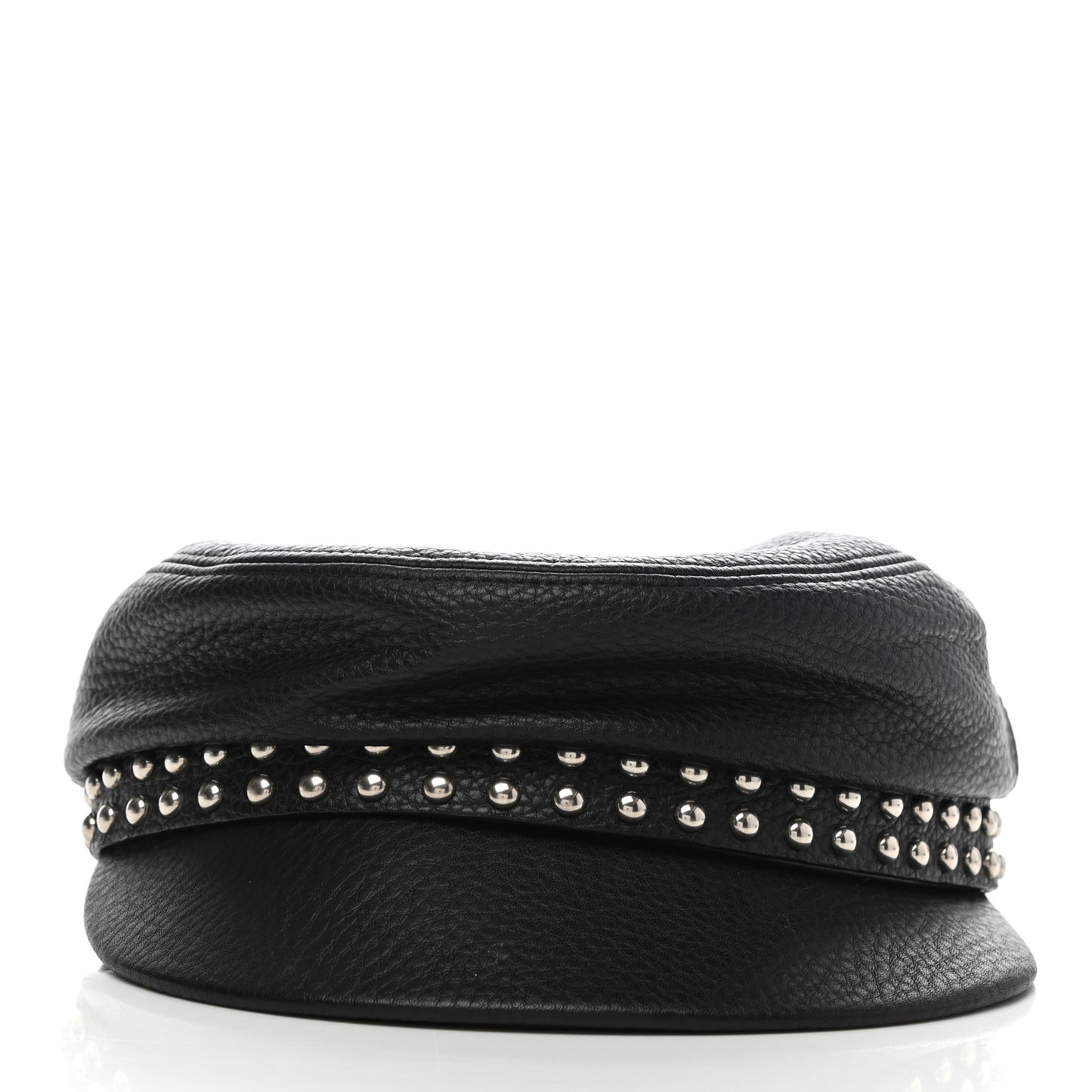 Calfskin Studded Cellarius Hat M Black