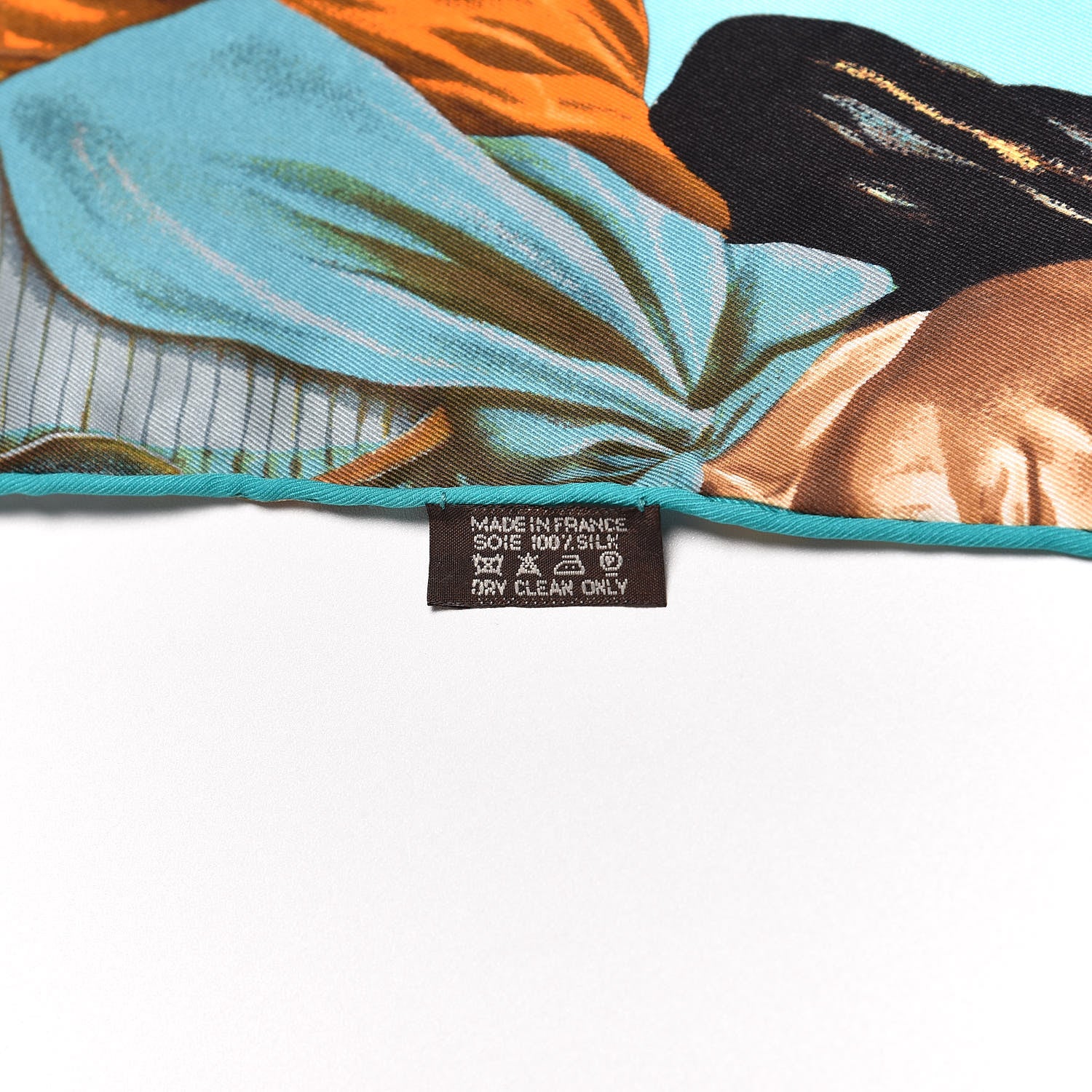 Hermes Silk Carre En Carres Triangle Shawl 3 of 4