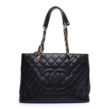Chanel Caviar Quilted Grand Shopping Tote GST Black 1 of 11