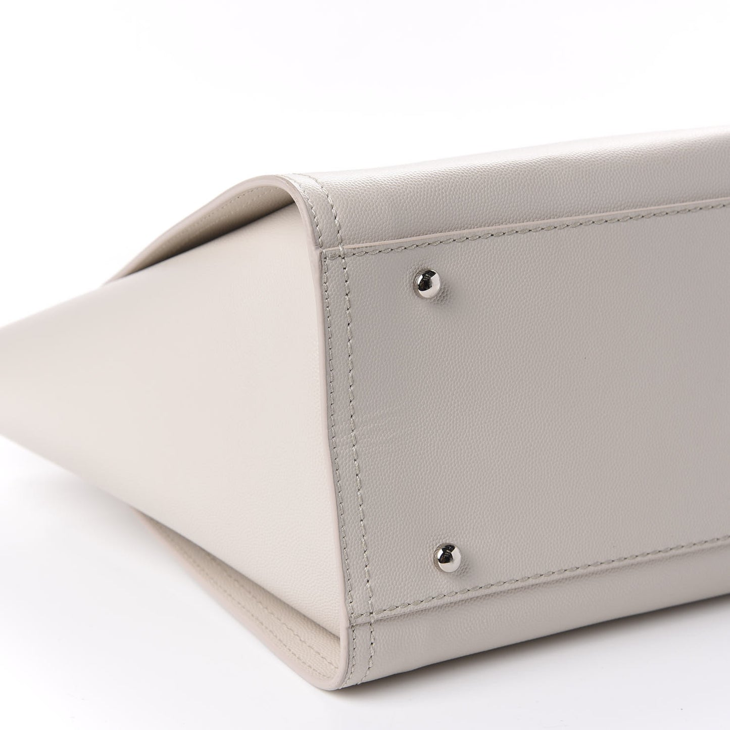 Caviar Small Studded Deauville Tote Ivory