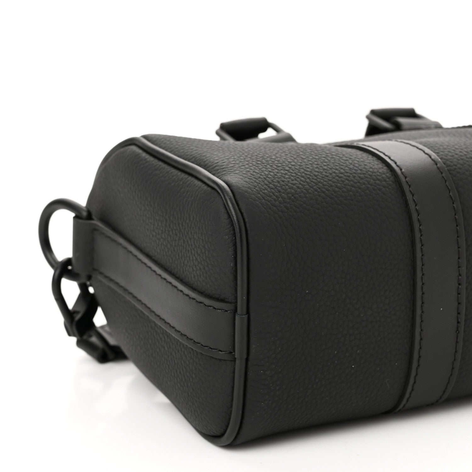 Louis Vuitton Grained Calfskin Aerogram Keepall XS Black 8 of 10