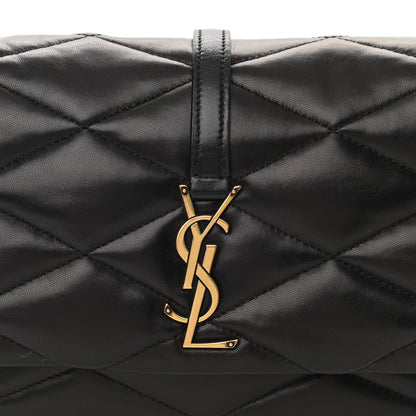 Saint Laurent Lambskin Quilted Le 57 Diamond Shoulder Bag Black 8 of 10
