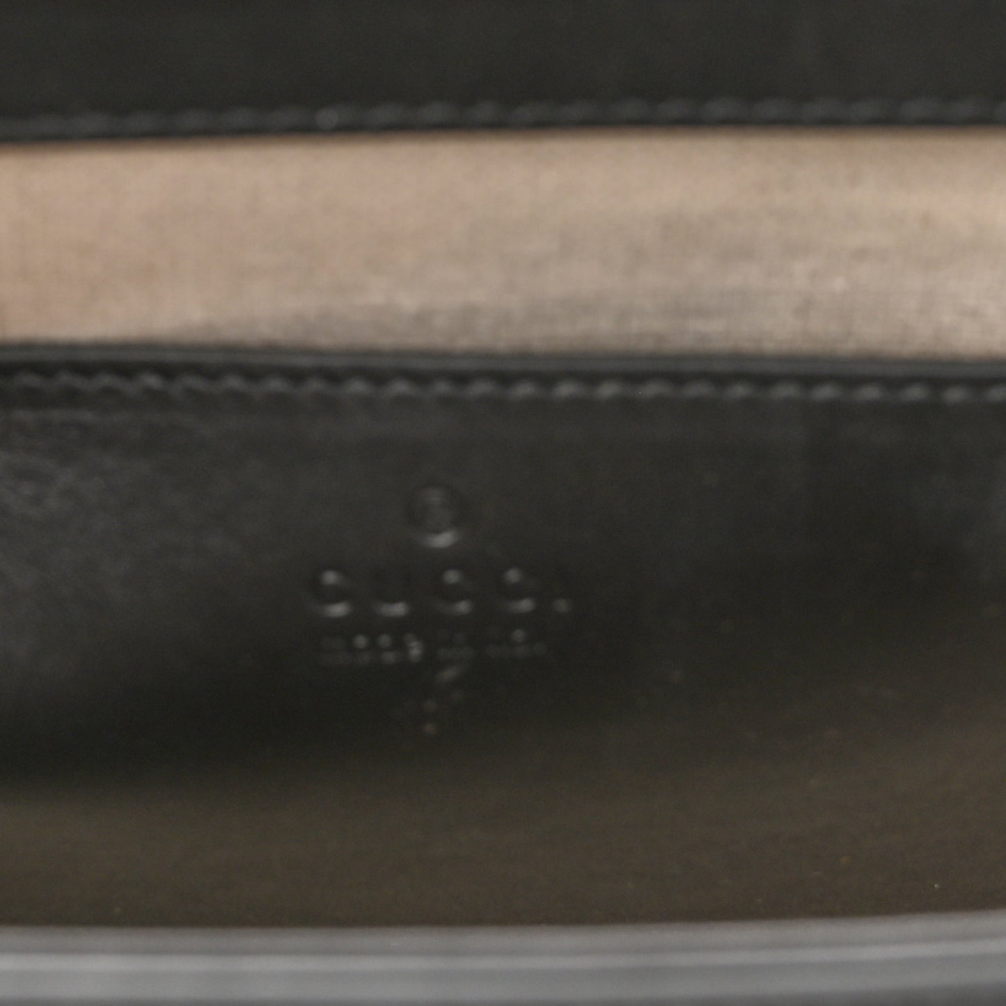 Charisma Calfskin Gucci Embossed Shoulder Flap Bag Black