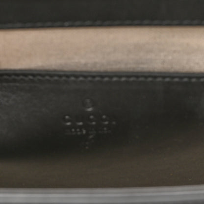 Gucci Charisma Calfskin Gucci Embossed Shoulder Flap Bag Black 6 of 13