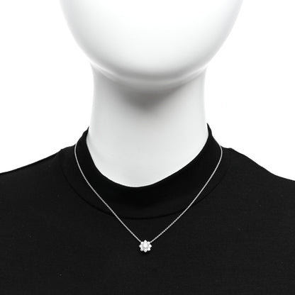Harry Winston Platinum Diamond Petite Sunflower Pendant Necklace 2 of 5