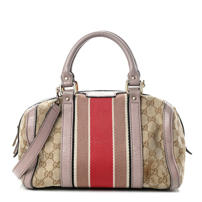 Gucci Monogram Vintage Web Small Boston Lilac 1 of 13