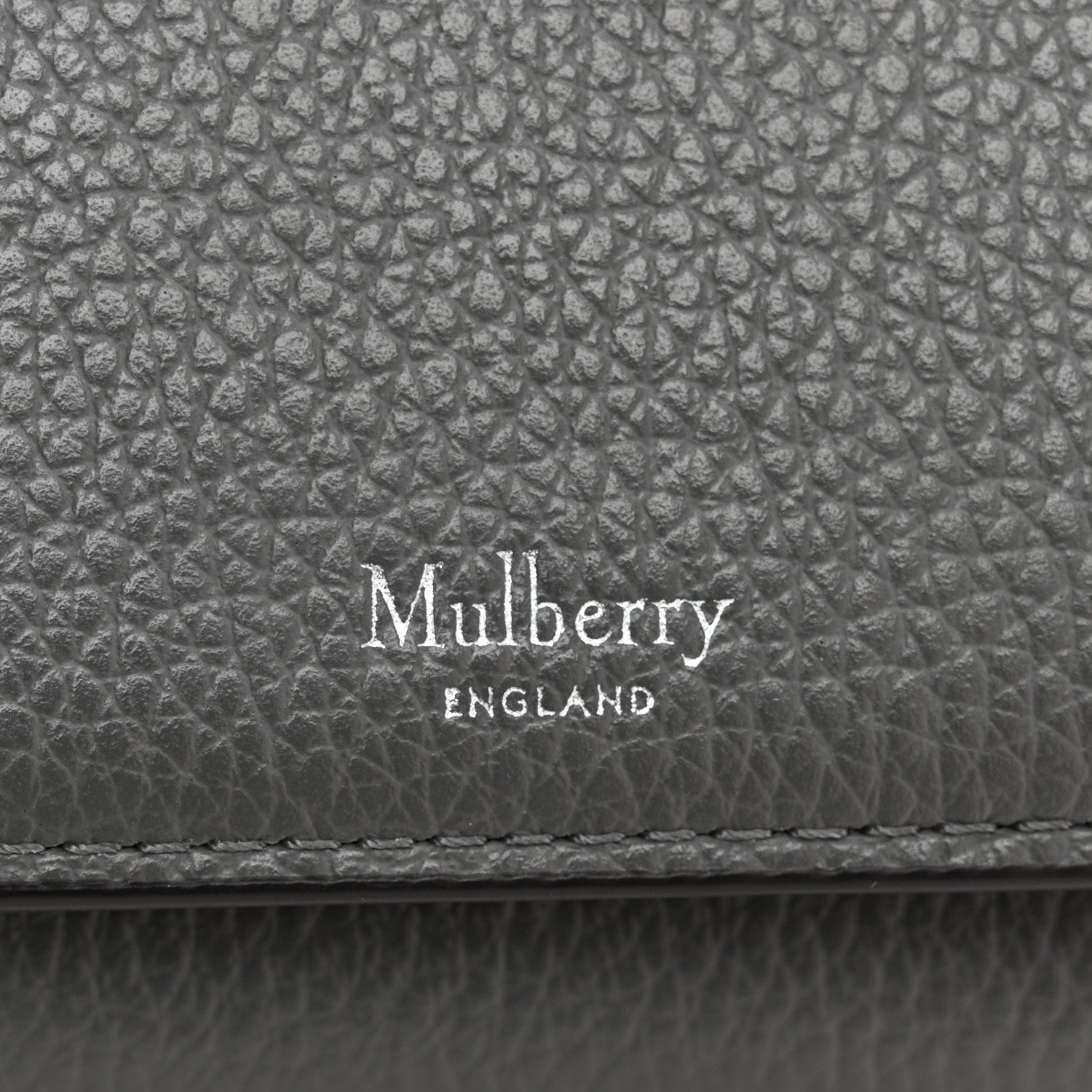 Mulberry Small Classic Grain Small Continental French Purse Wallet Charcoal 6 of 9