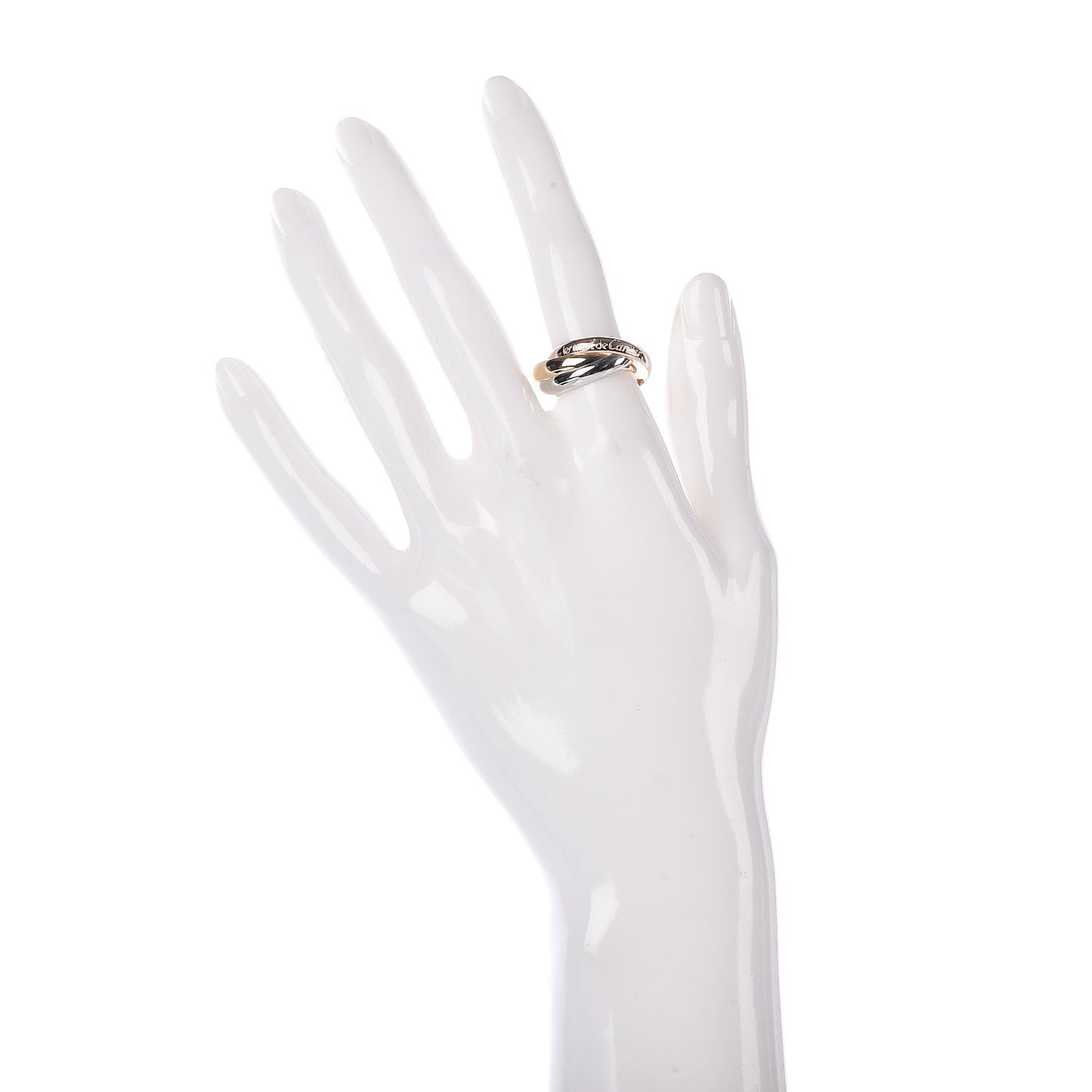 18K Pink Yellow White Gold Classic Les Must De Trinity Ring 54 7