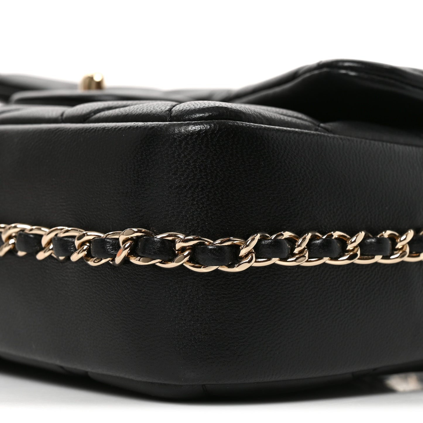 Lambskin Quilted Small My Precious Flap Black
