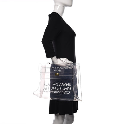 Hermes Vinyl Souvenir De L'Exposition Kelly Transparent 2 of 8