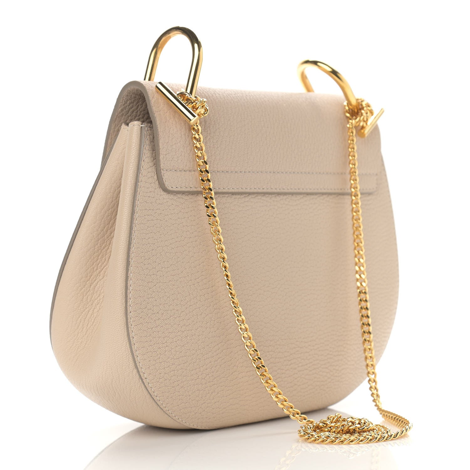 Chloe Grained Lambskin Drew Shoulder Bag Biscotti Beige 3 of 10