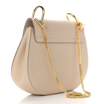 Chloe Grained Lambskin Drew Shoulder Bag Biscotti Beige 3 of 10