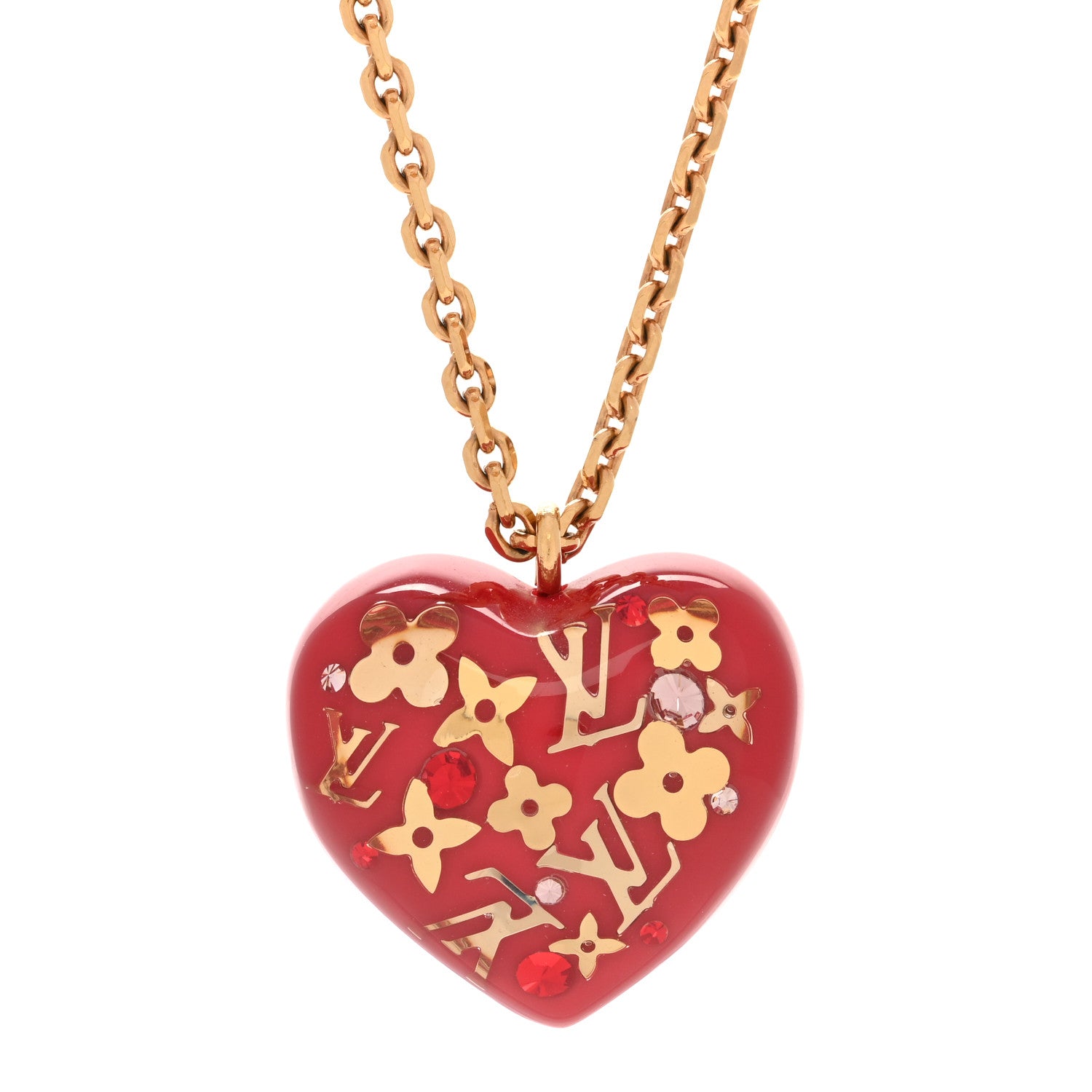 Louis Vuitton Inclusion Heart Necklace Pomme D'Amour 4 of 6