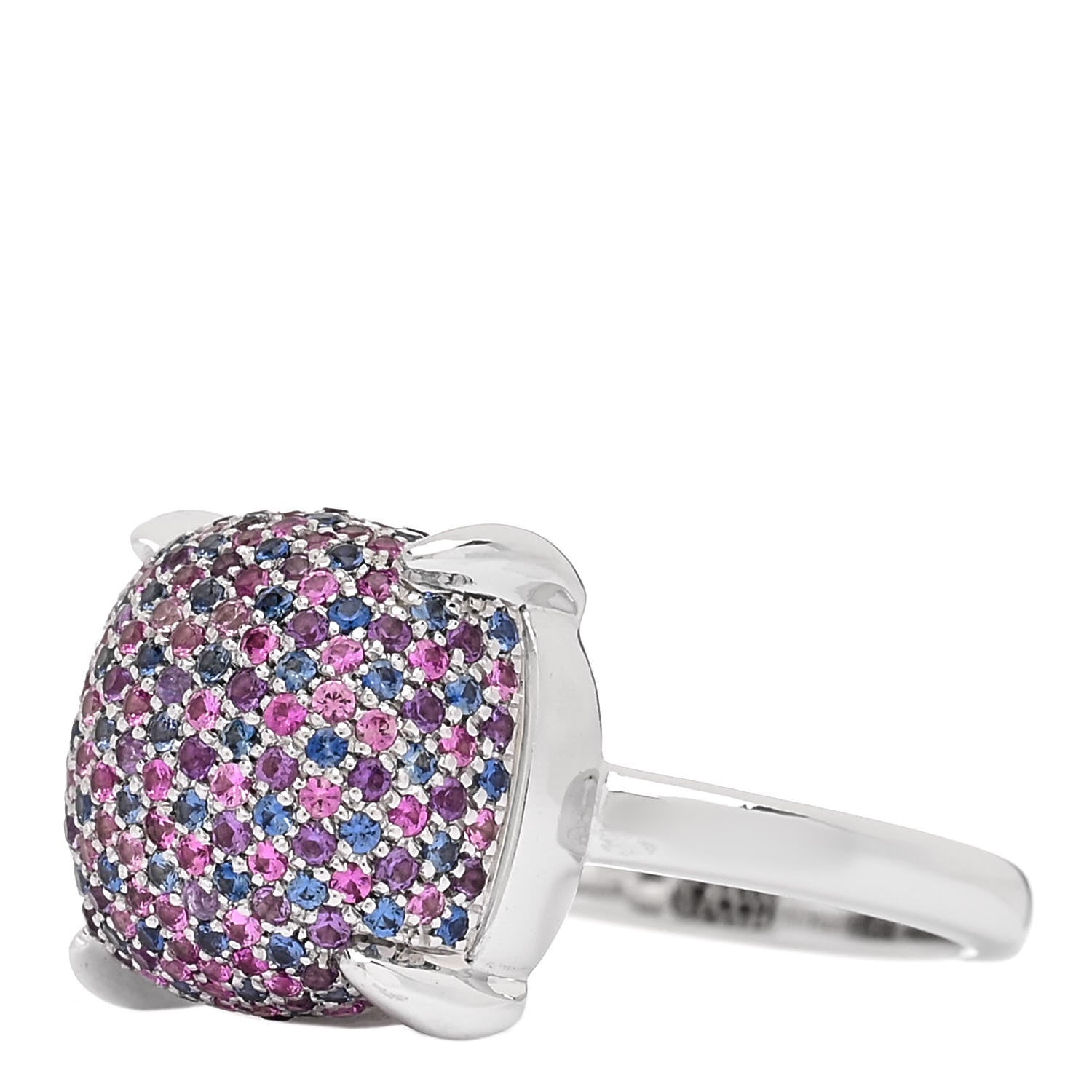 Tiffany 18K White Gold Multi Gemstone Paloma Picasso Sugar Stacks Ring 49 5 3 of 6