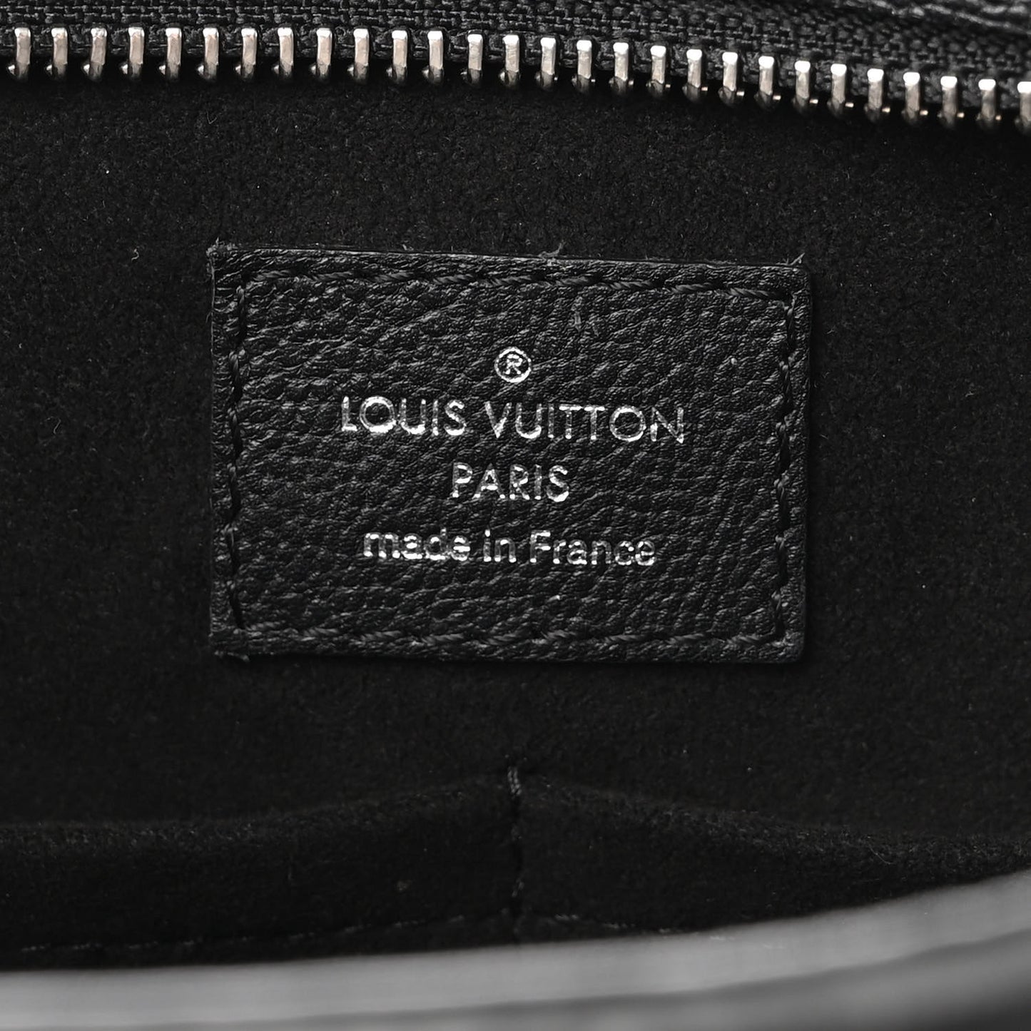 Monogram Cuir Plume Very Zipped Tote Black