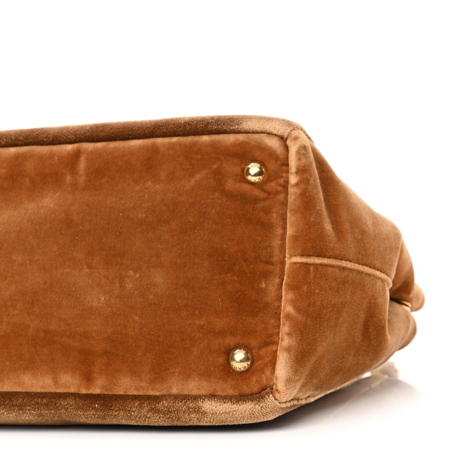 Velluto Ricamo Cahier Tote Bag Cammello