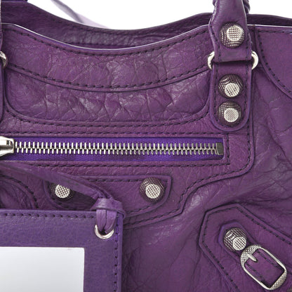 Balenciaga Agneau Giant 12 Silver Hardware Mini City Ultraviolet 10 of 10