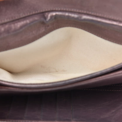 Chanel Metallic Aged Calfskin Quilted Reissue Long Flap Wallet Purple 10 of 12