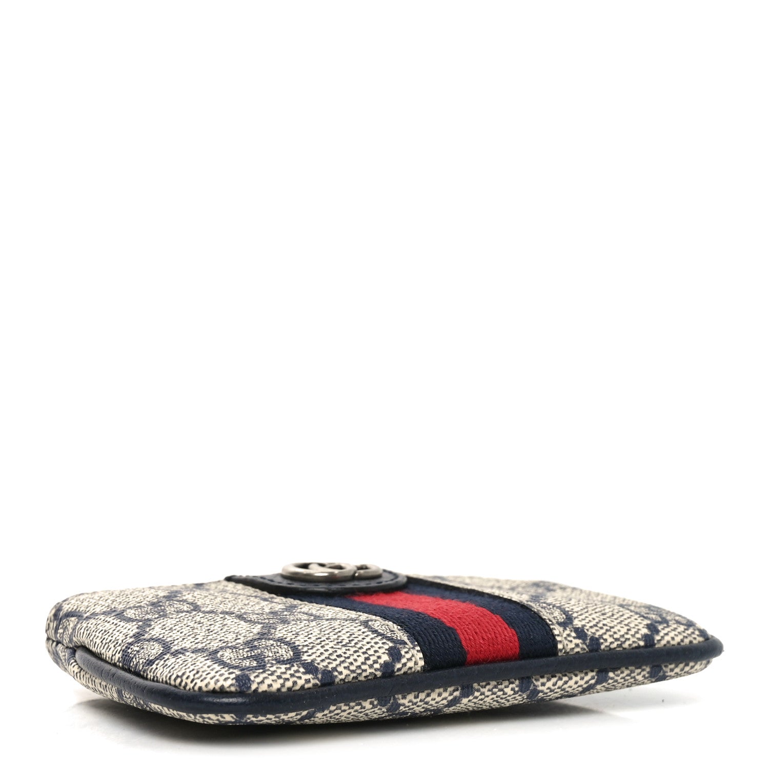 Gucci GG Supreme Monogram Web Ophidia Key Case Beige Blue 4 of 7