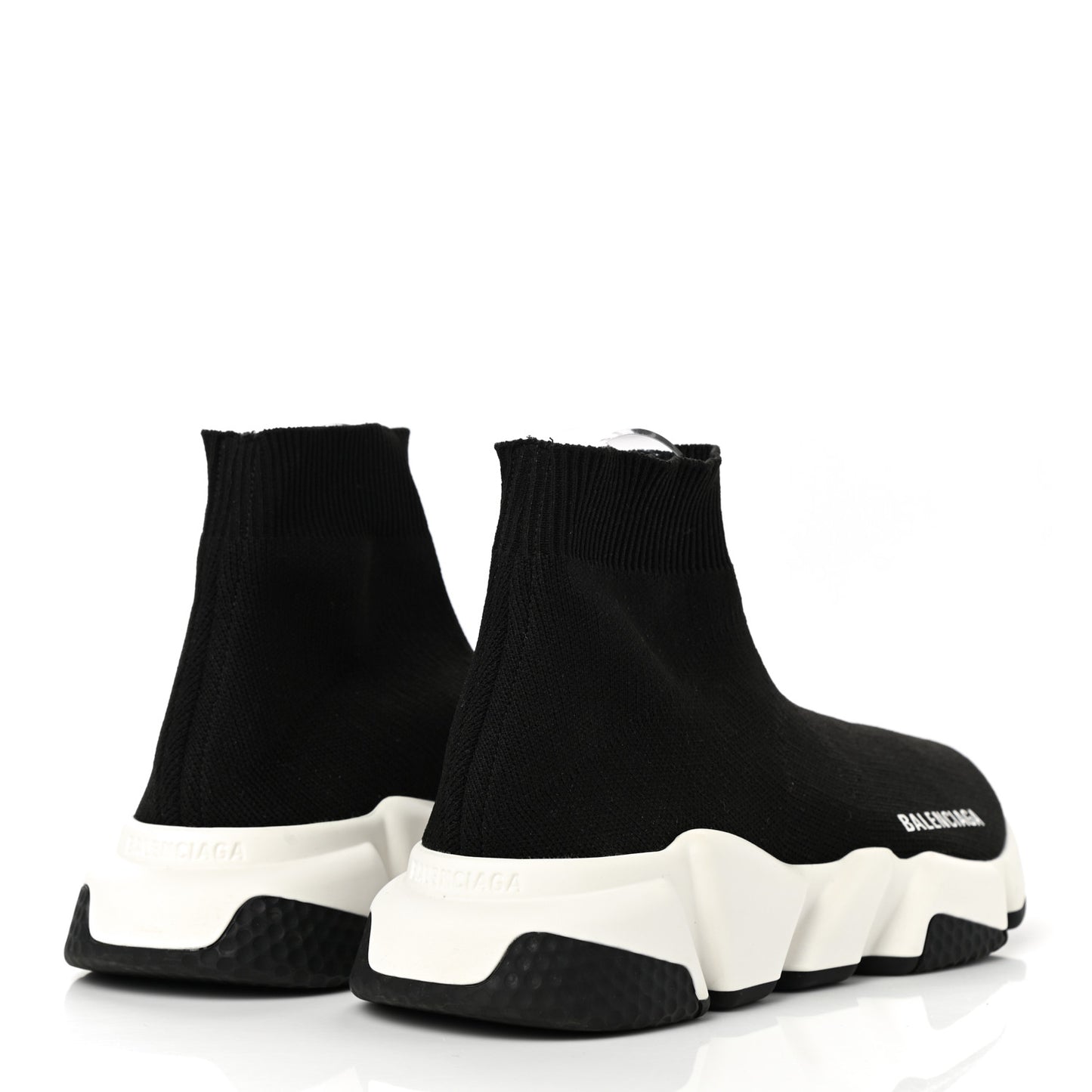 Neoprene Knit Womens Speed Sneakers 37 Black White
