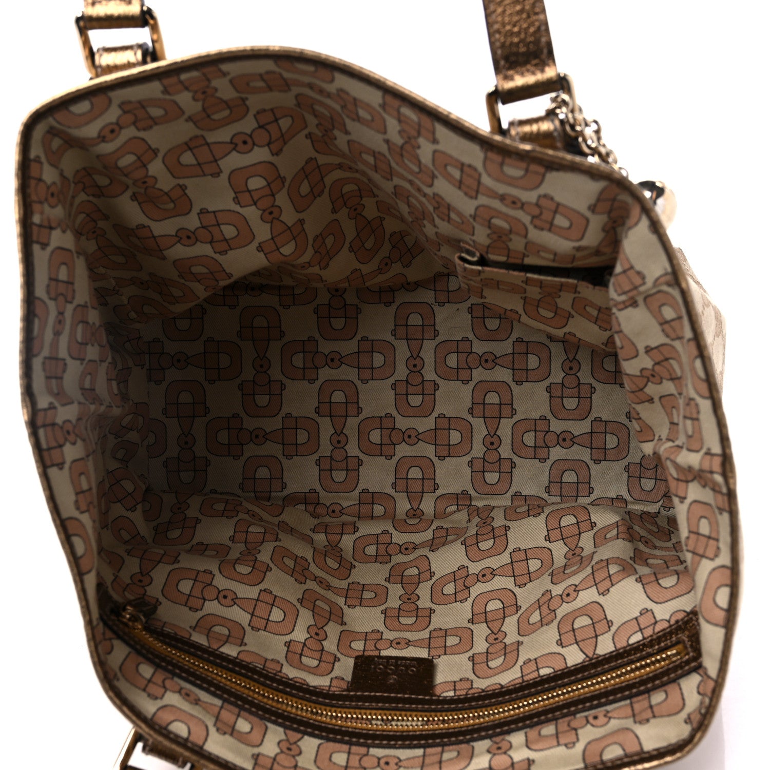 Gucci Monogram Medium Jolicoeur Tote Metallic 5 of 13