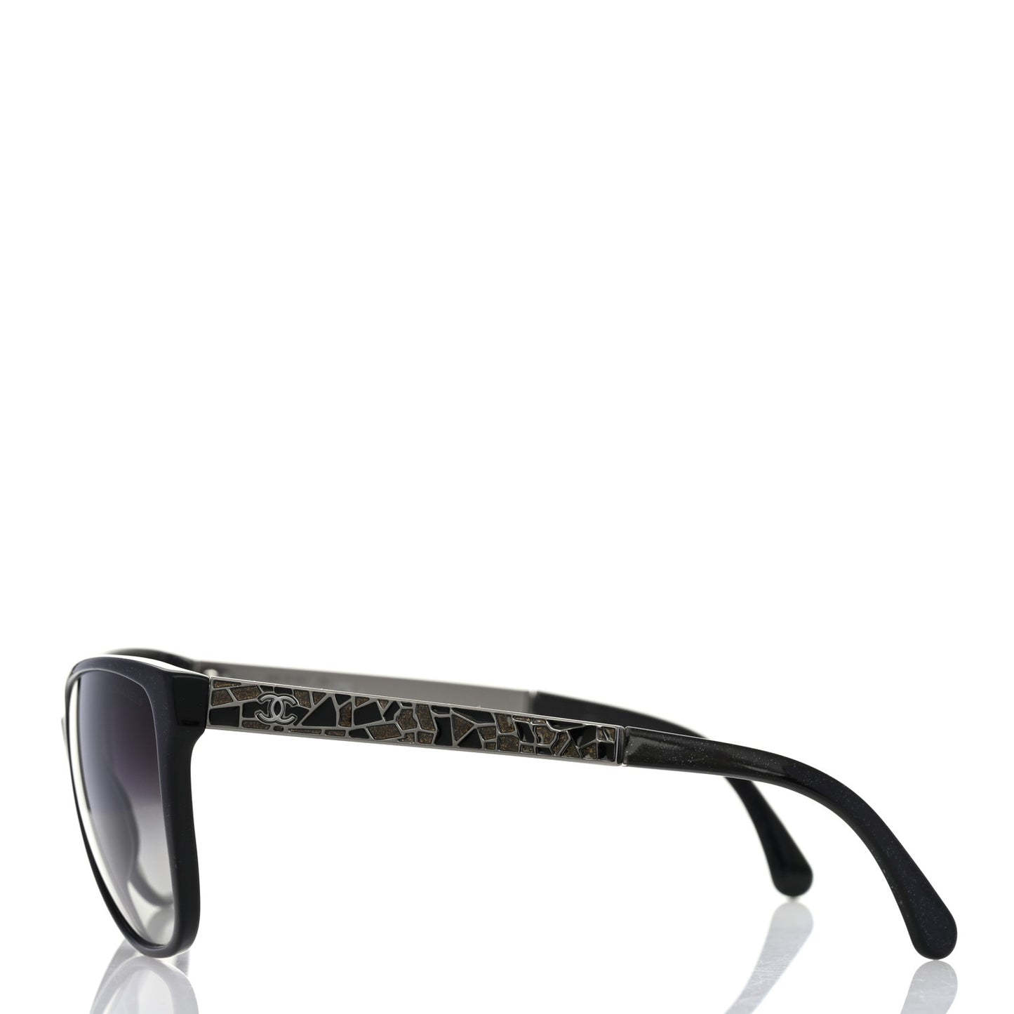 Mosaic CC Sunglasses 5222 Black Glitter