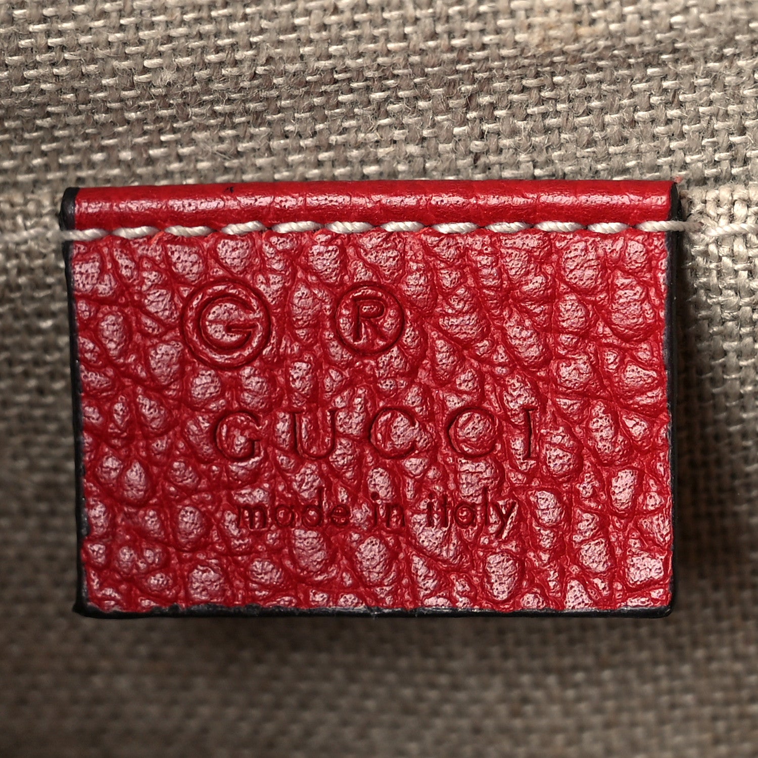 Gucci Dollar Calfskin Small Interlocking G Shoulder Bag Red 6 of 12
