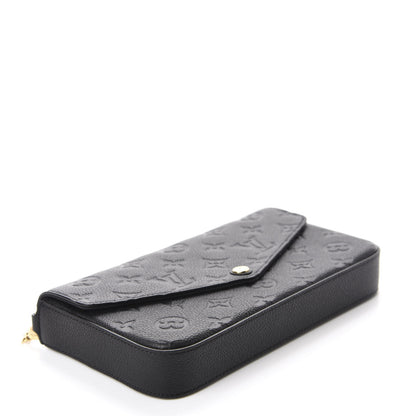 Louis Vuitton Empreinte Pochette Felicie Chain Wallet Black 4 of 12