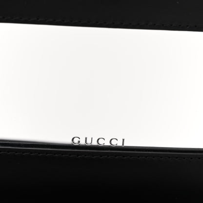 Gucci Guccissima Signature Crystal Cat Chain Wallet Black 7 of 10