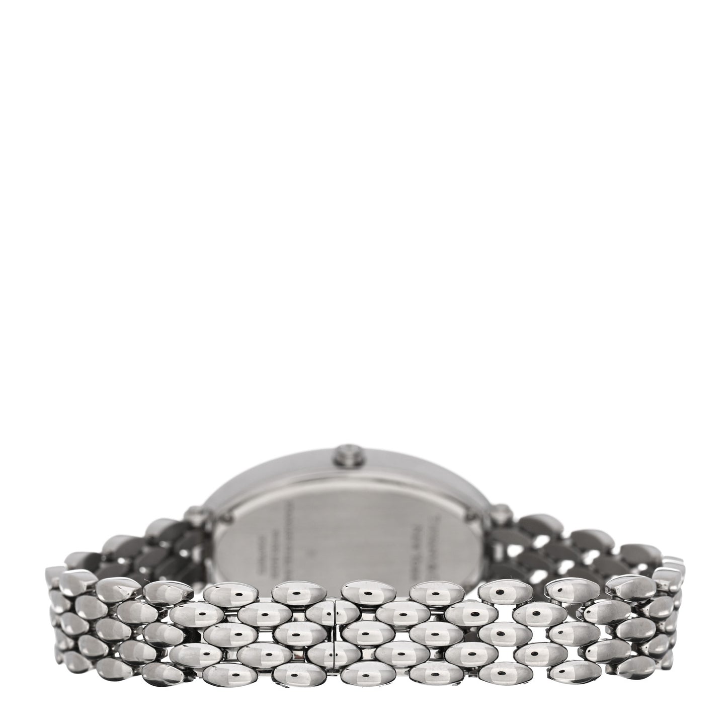 Stainless Steel Diamond 21mm 2-Hand Cocktail Quartz Watch