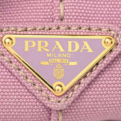 Prada Canapa Small Logo Tote Alabastro White 9 of 12