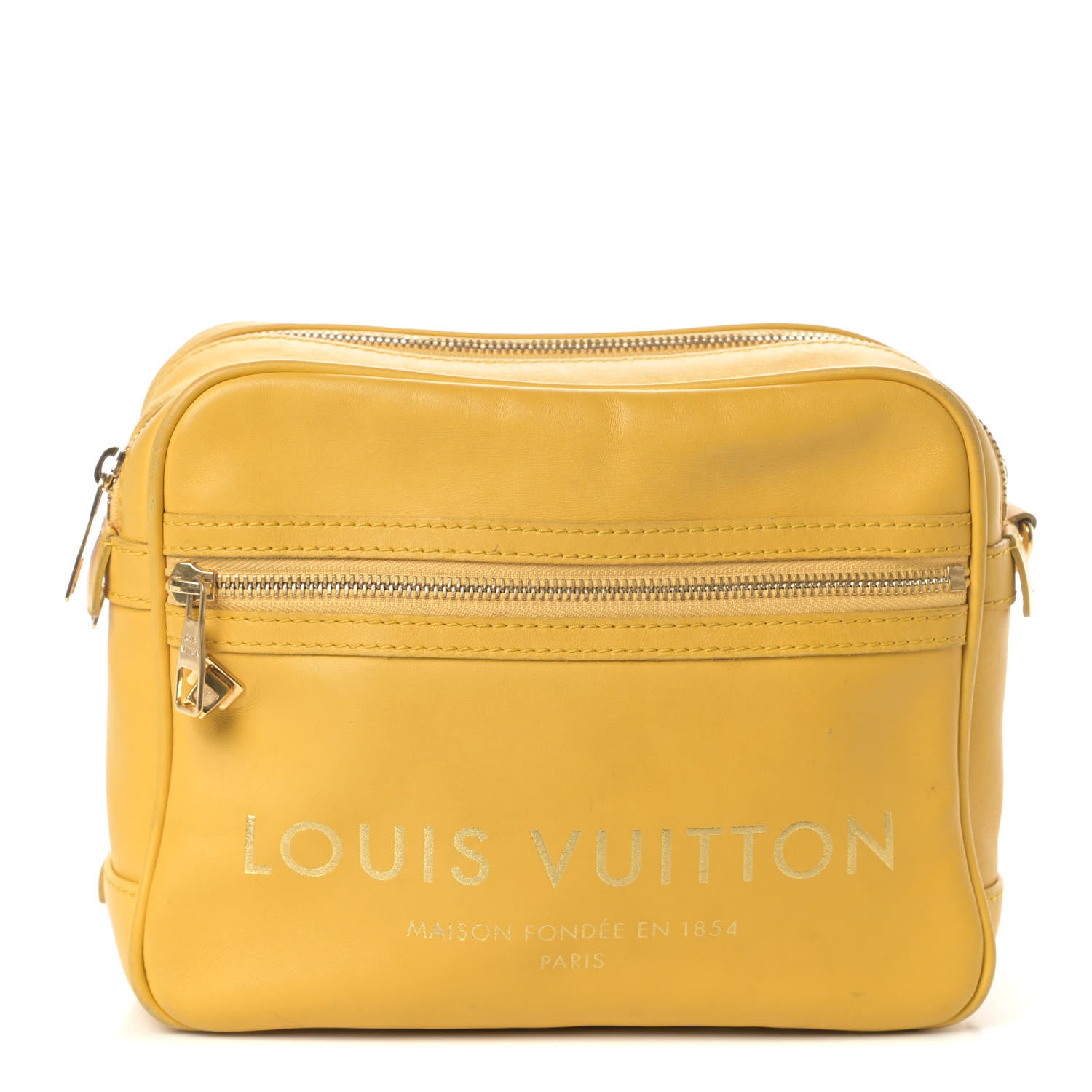 Louis Vuitton Supple Calfskin Paname Take Off Flight Bag Yellow 1 of 8