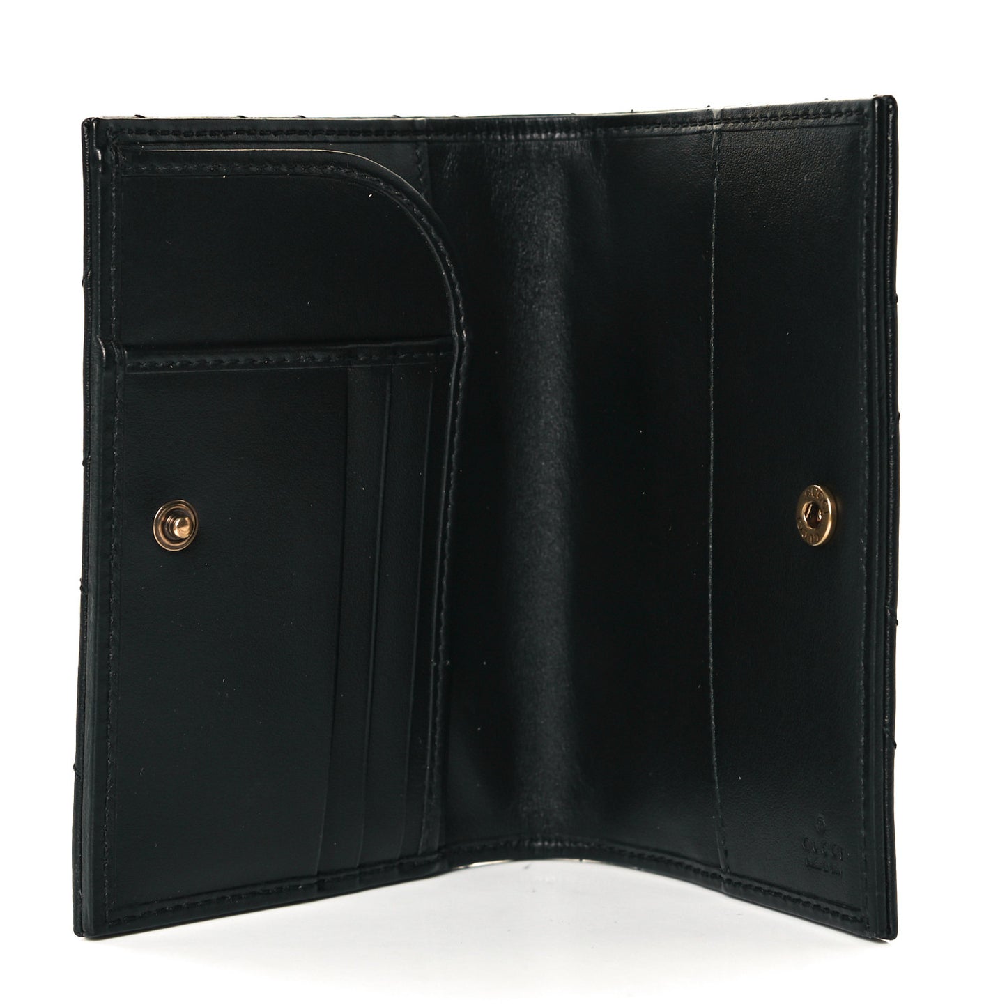 Calfskin Matelasse GG Marmont Passport Case Black