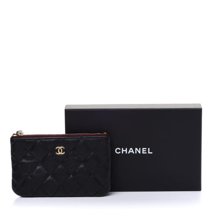Chanel Caviar Quilted Small Cosmetic Case Black 10 of 10