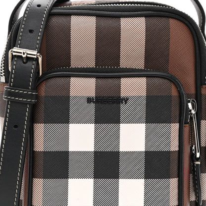 Burberry House Check Canvas Calfskin Wyatt Crossbody Dark Birch Brown 9 of 12