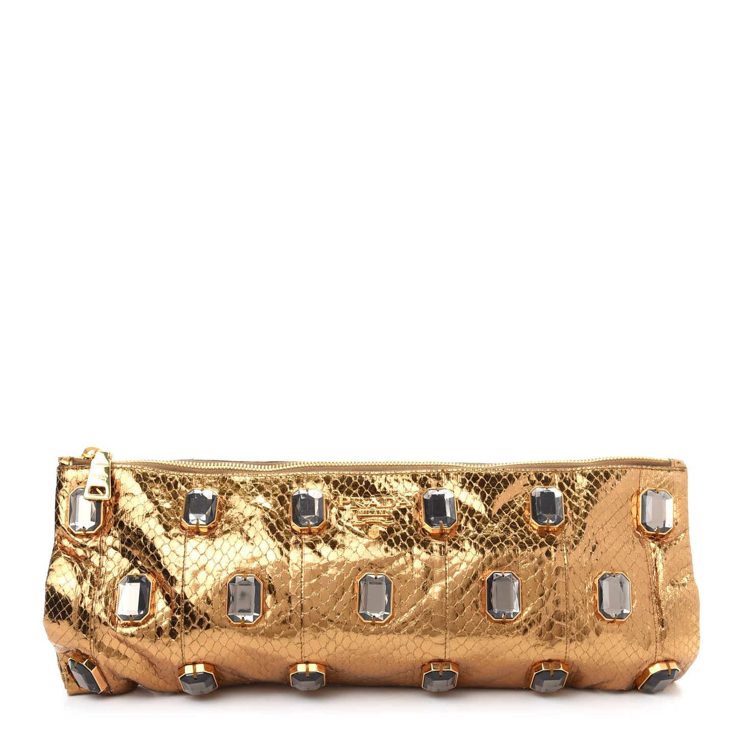 Whipsnake Pietre Jeweled Evening Bag Gold