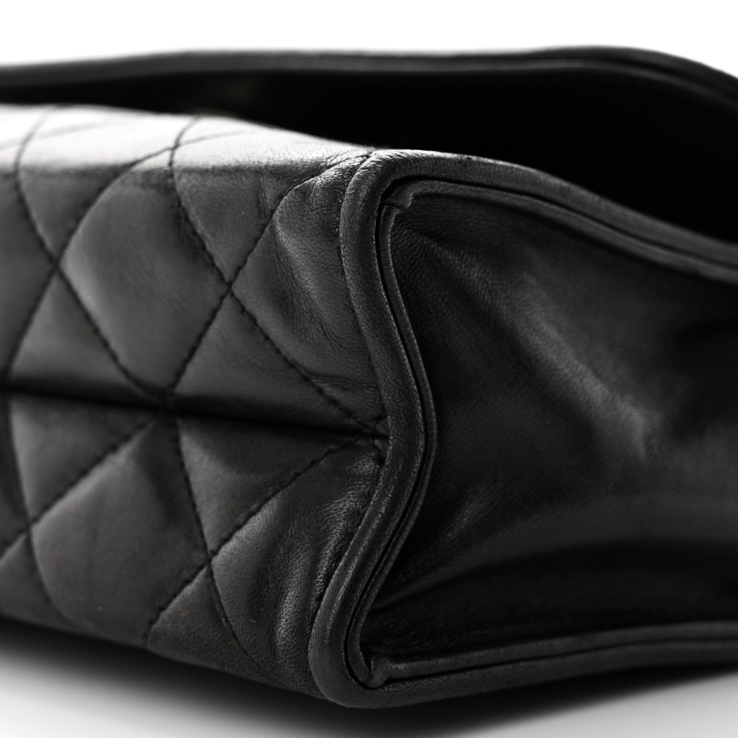 Lambskin Quilted Tassel Flap Black