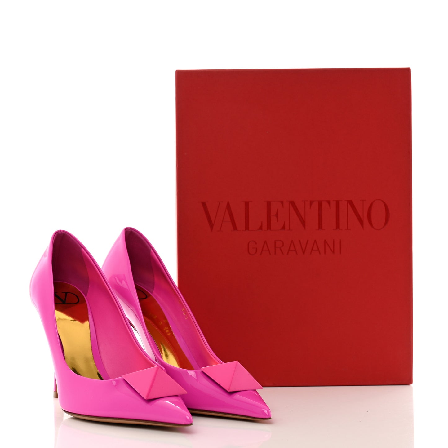 Patent Tonal One Stud 100mm Pumps 36.5 Pink PP