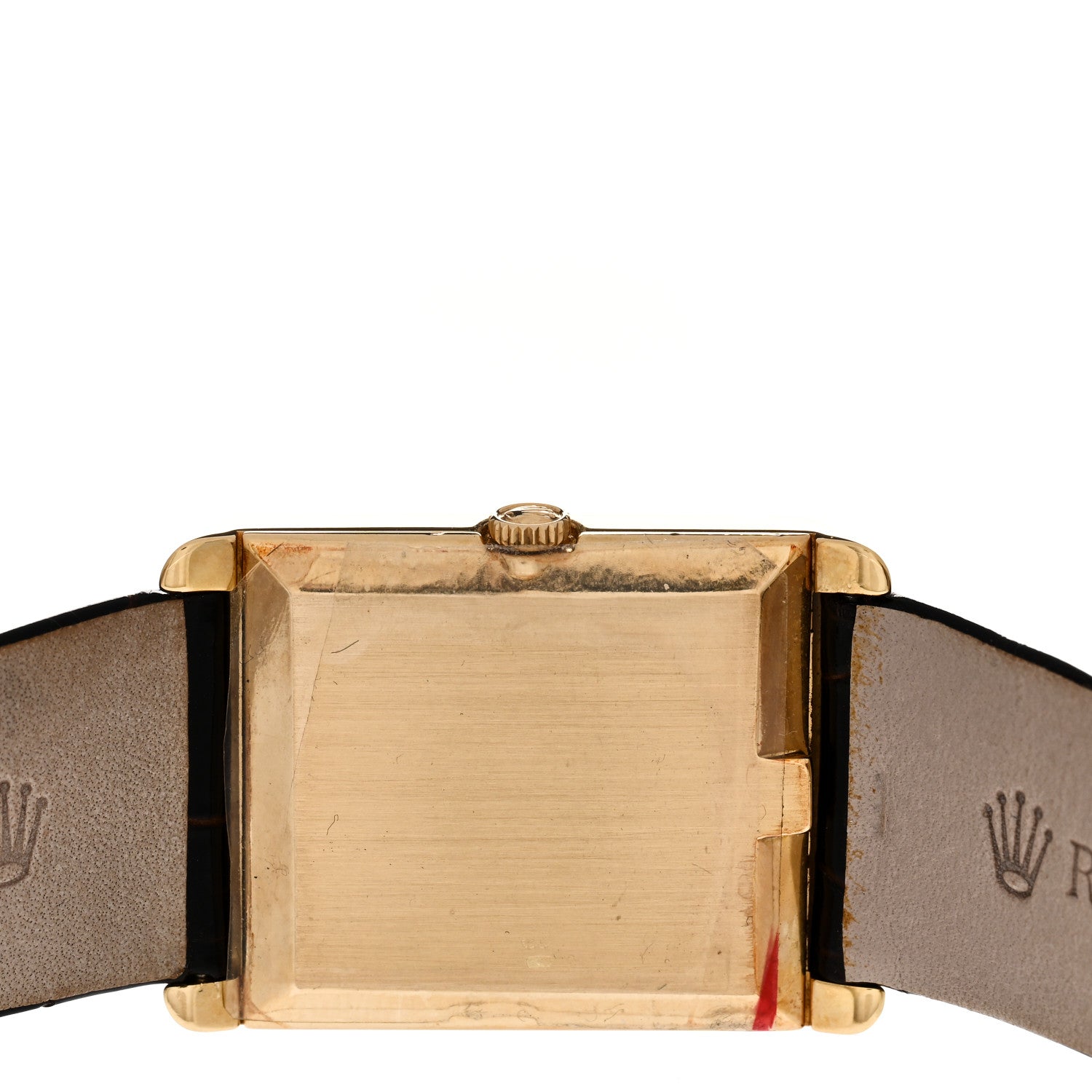 Rolex 18K Yellow Gold Alligator 25mm Cellini Manual Winding Watch Silver 4105 4 of 5