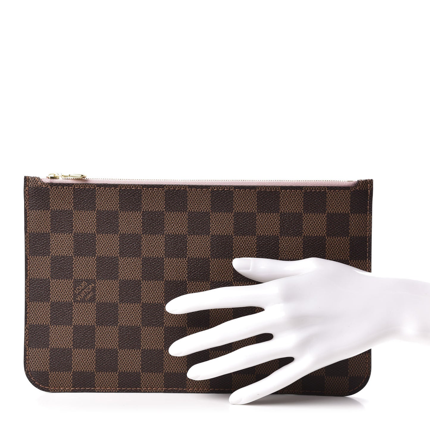 Damier Ebene Neverfull MM GM Pochette Rose Ballerine
