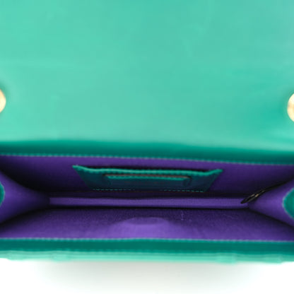 Bulgari Calfskin Small Serpenti Forever Snake Strap Crossbody Bag Emerald Green 5 of 11
