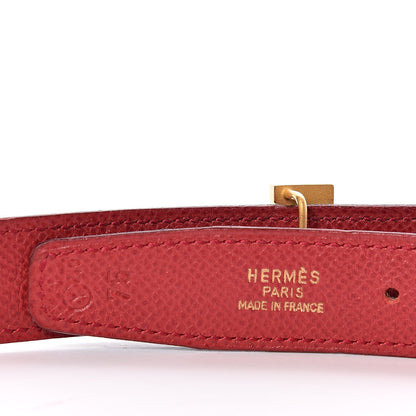 Hermes Courchevel 24mm Mini Constance H Belt 75 Rouge Vif 4 of 7