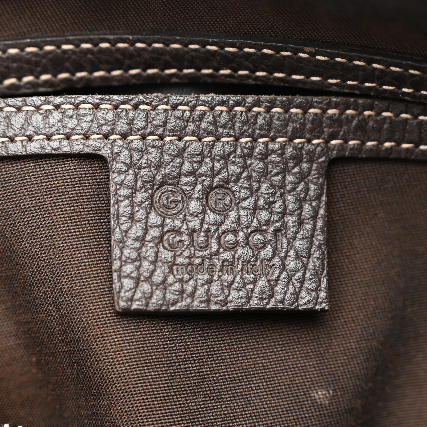 Crystal Monogram Medium Joy Boston Dark Brown