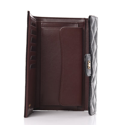 Chanel Caviar Quilted Large Flap Wallet Black 5 of 8