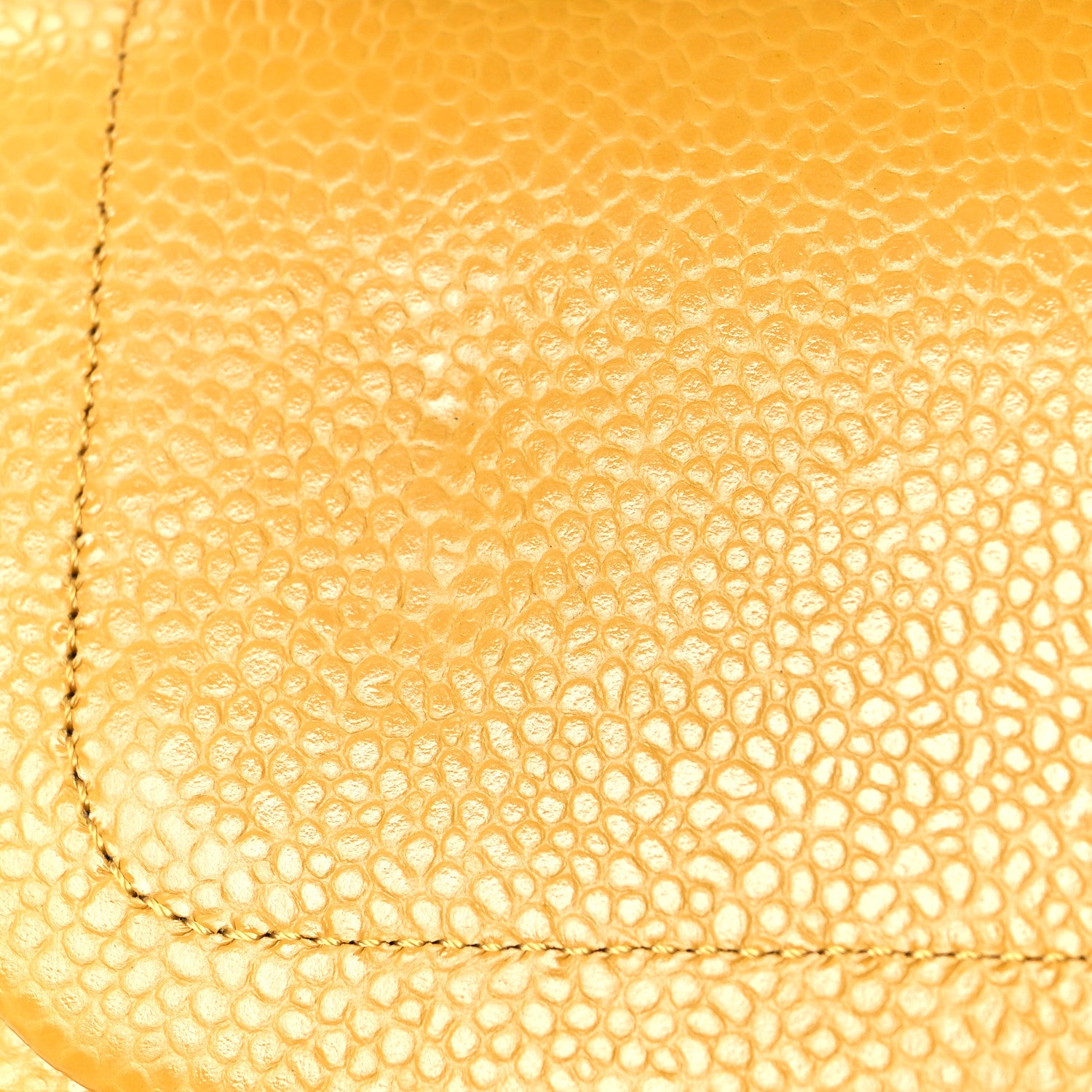 Chanel Caviar Quilted Medium Double Flap Yellow 11 of 11