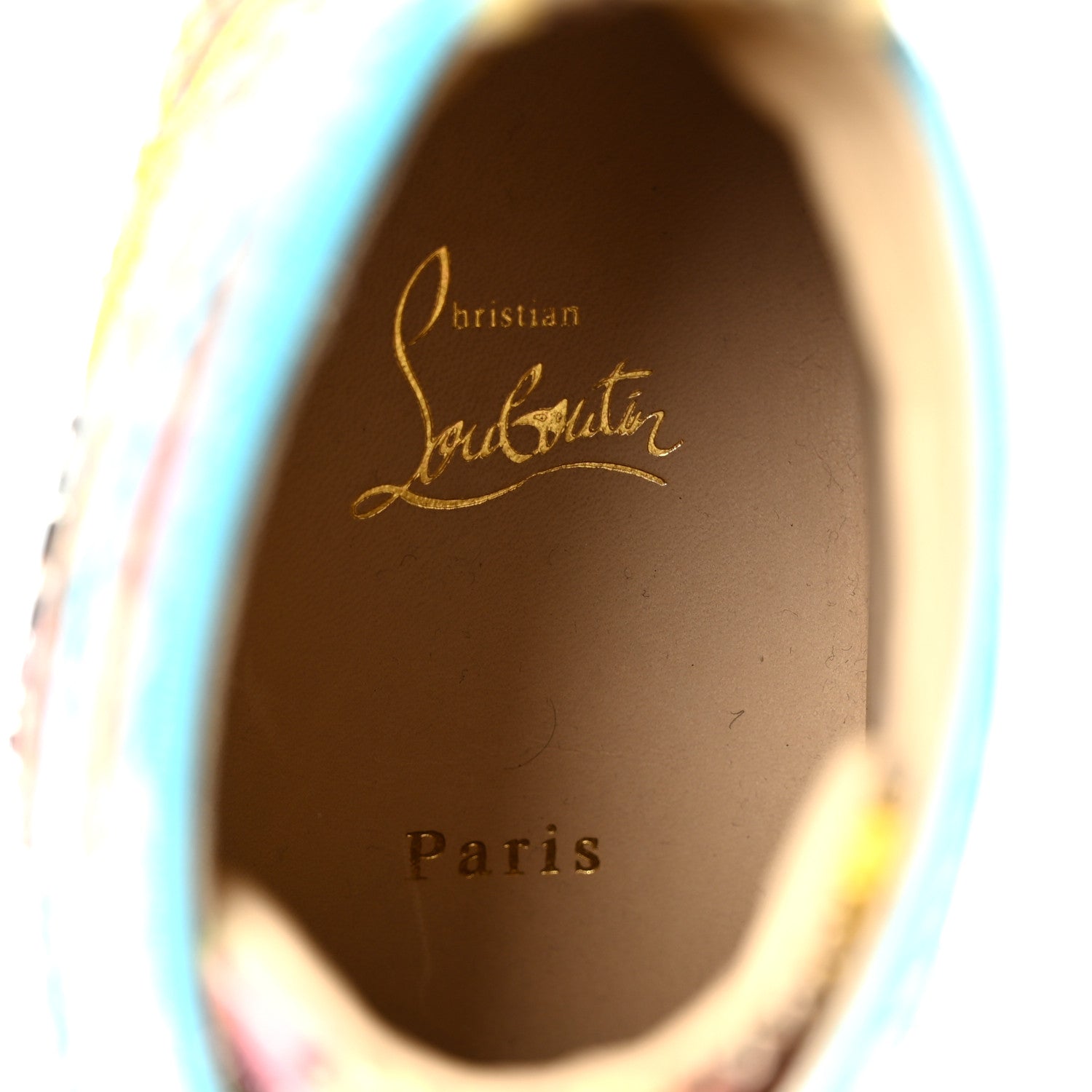 Christian Louboutin Snakeskin Mens Louis Flat Sneakers 40 Multicolor 9 of 10