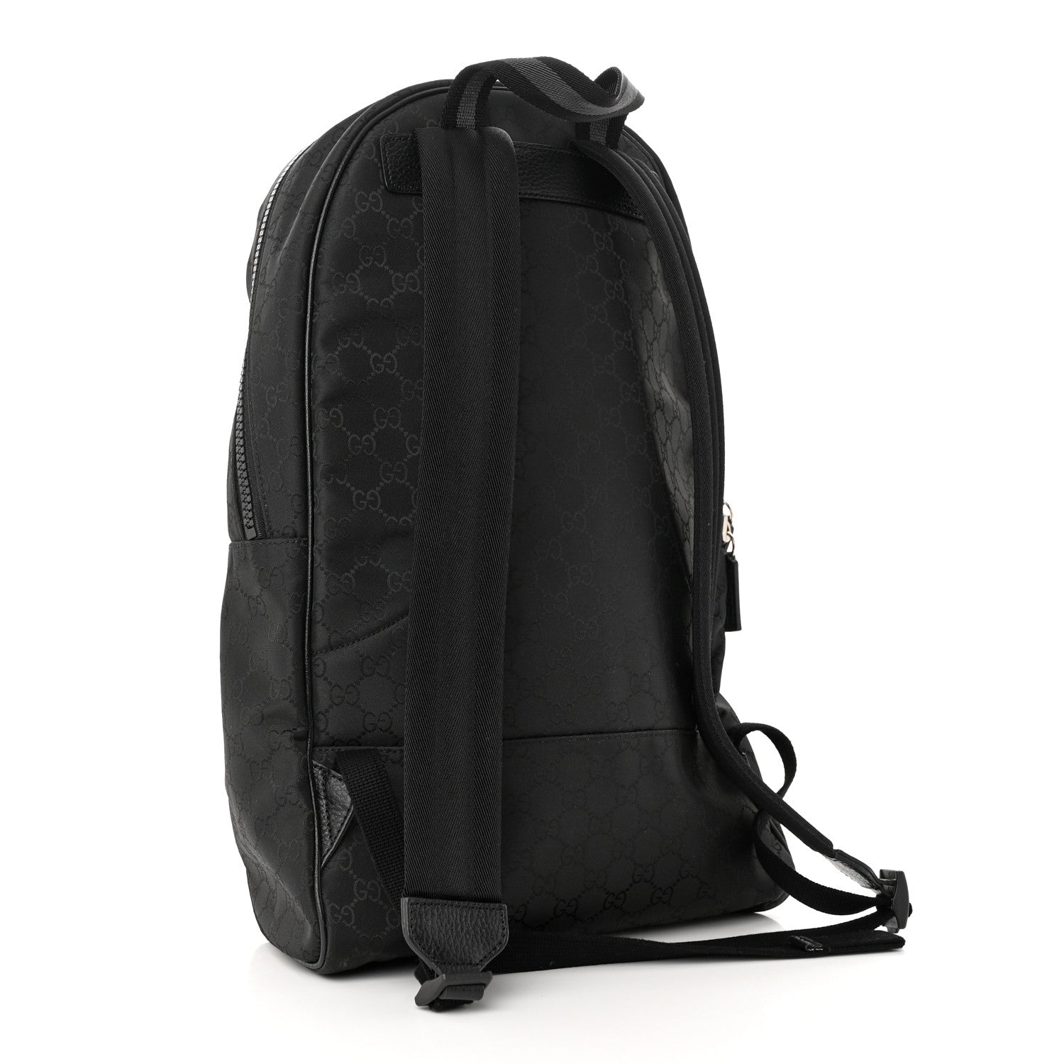 Gucci Nylon Monogram Slim Backpack Black 3 of 10