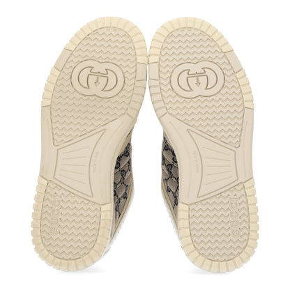 Gucci Calfskin Suede GG Monogram Re-Web Womens Sneakers 36.5 White Beige Blue 7 of 11