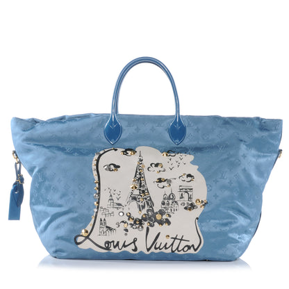 Louis Vuitton Nylon Monogram Nouvelle Vague Beach Bag Turquoise 1 of 7