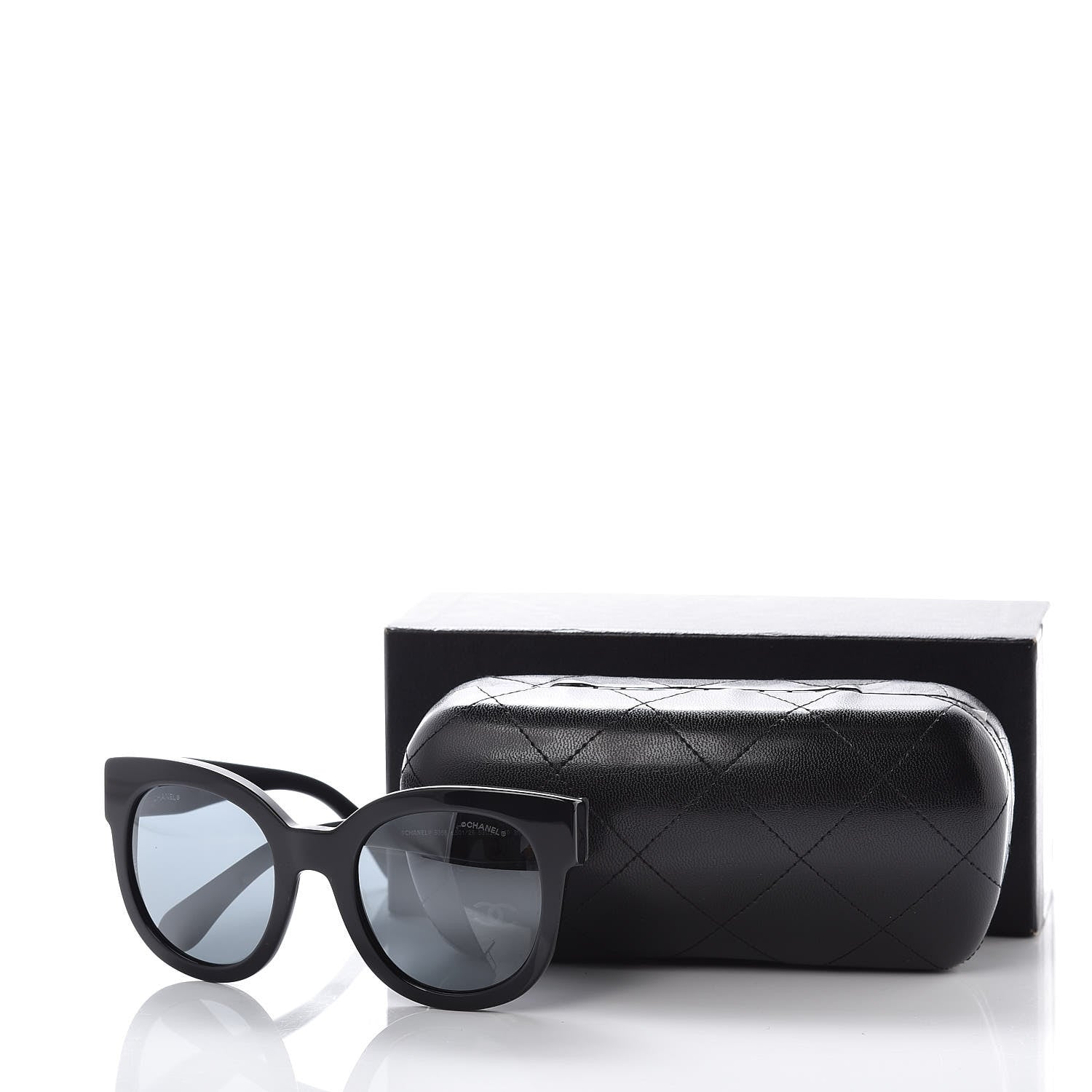 Chanel Acetate Butterfly Signature CC Sunglasses 5358 Black 7 of 7